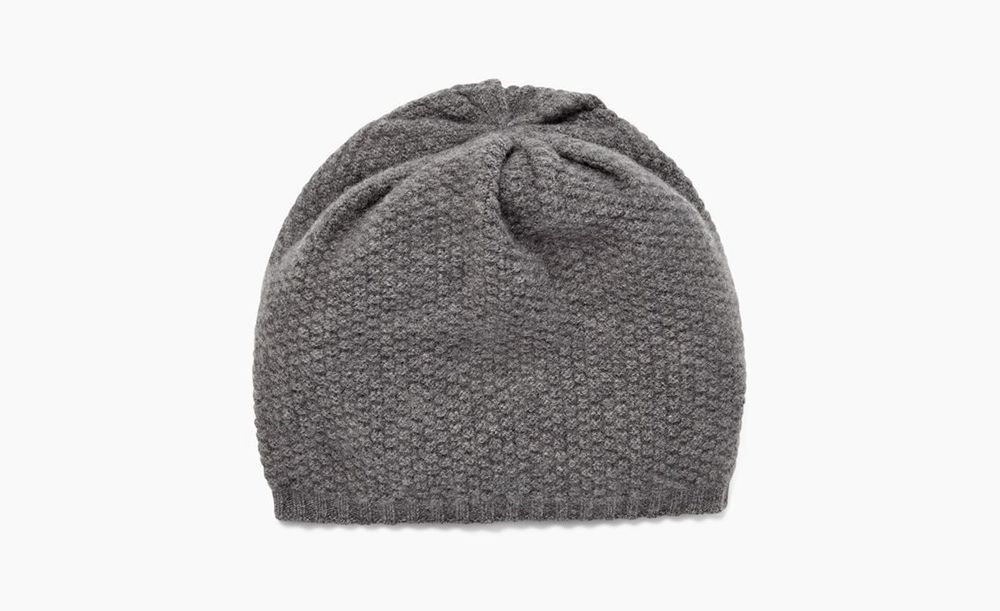 Ugg Hats Mens - Ugg Hendrix Popcorn Stitch Medium Grey - 158JSVZYO